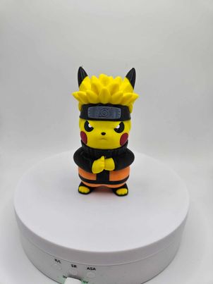 Naruto x Pikachu multi colored